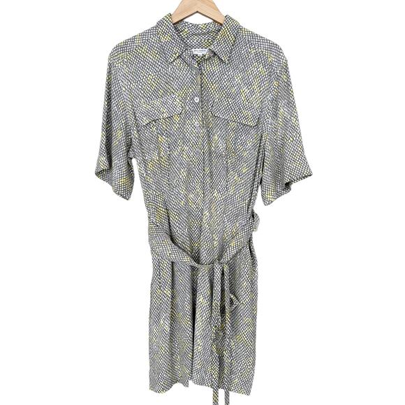 Equipment Femme Axelle Belted Shirt Dress Sz 10 - Picture 1 of 6